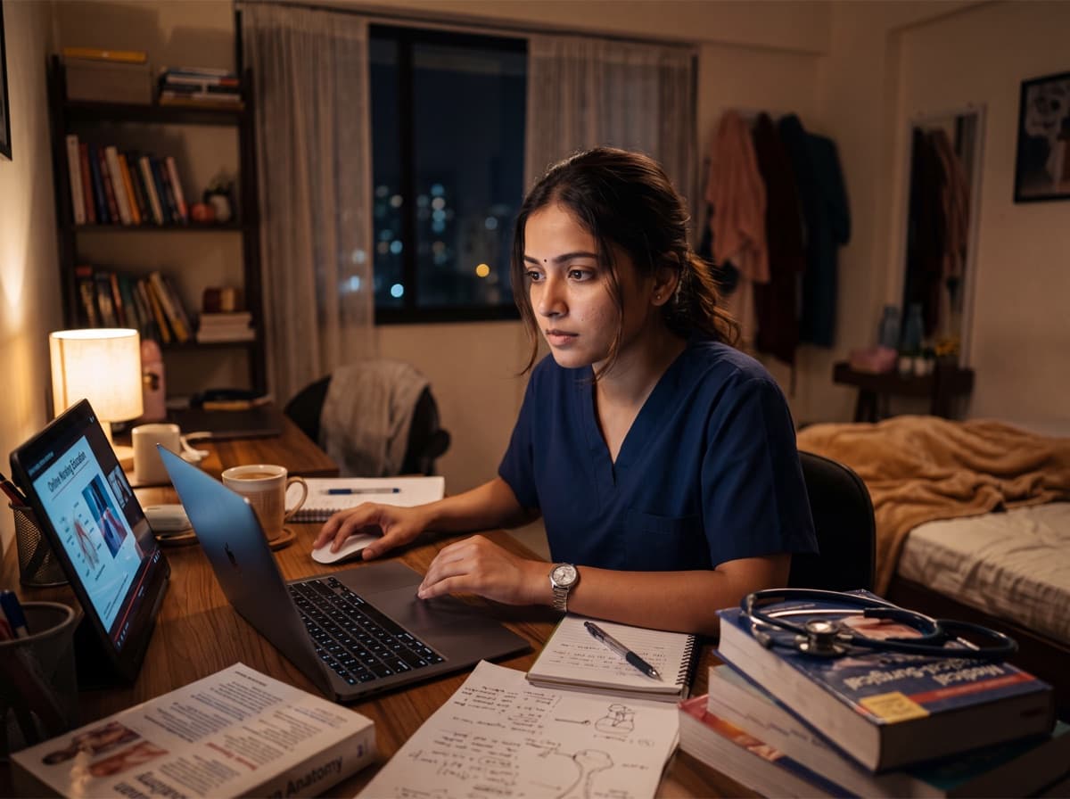Student learning in hybrid hospital administration program